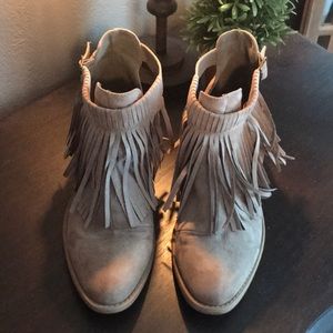 Fringe booties